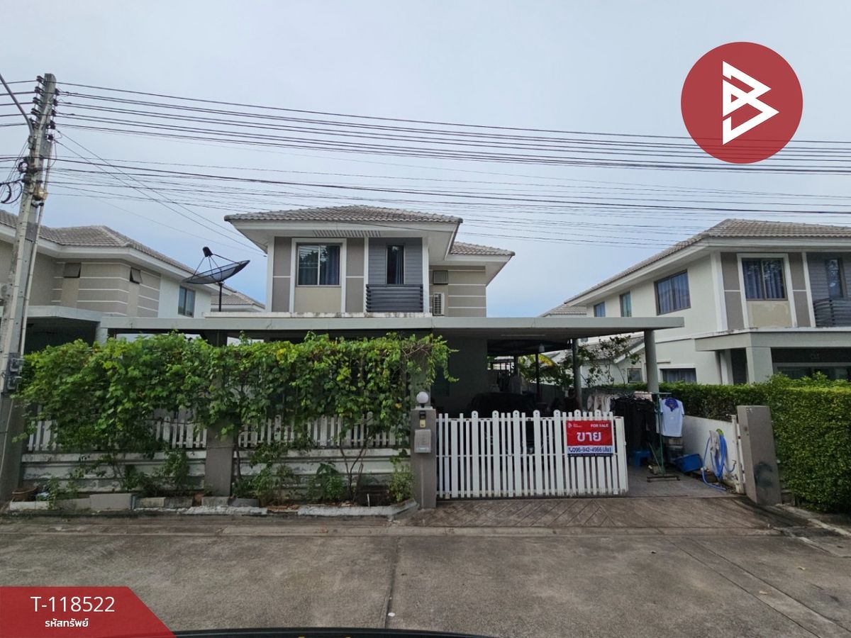 For SaleHousePattaya, Bangsaen, Chonburi : Twin house for sale, Life Inde Garden Village Life in the Garden Suan Sua-Sriracha, Chon Buri