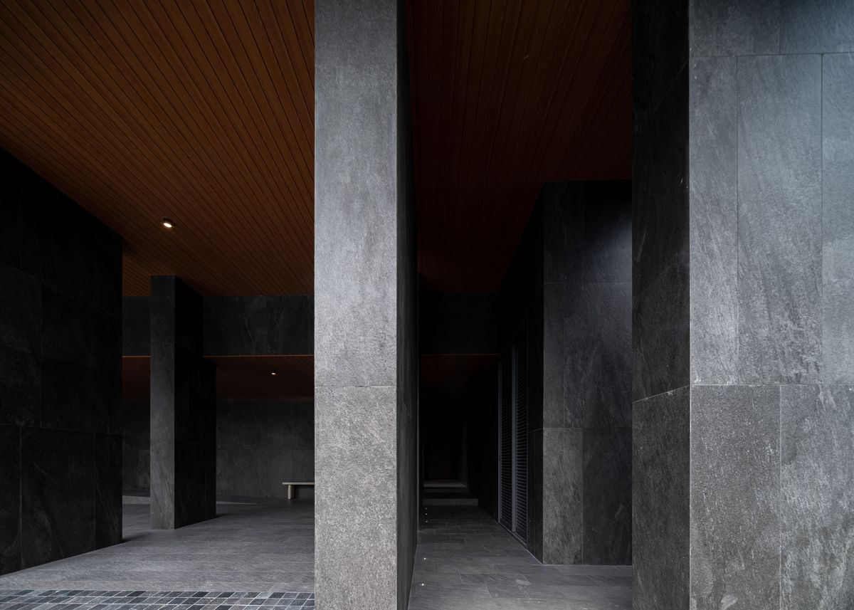 For SaleHouseBang Sue, Wong Sawang, Tao Pun : 3 -storey detached house for sale. Sonle Residences project (Sunle Residence), Ratchadaphisek, near MRT Wongsawang, only 900 meters, with a large private pool and a large Courtyard.