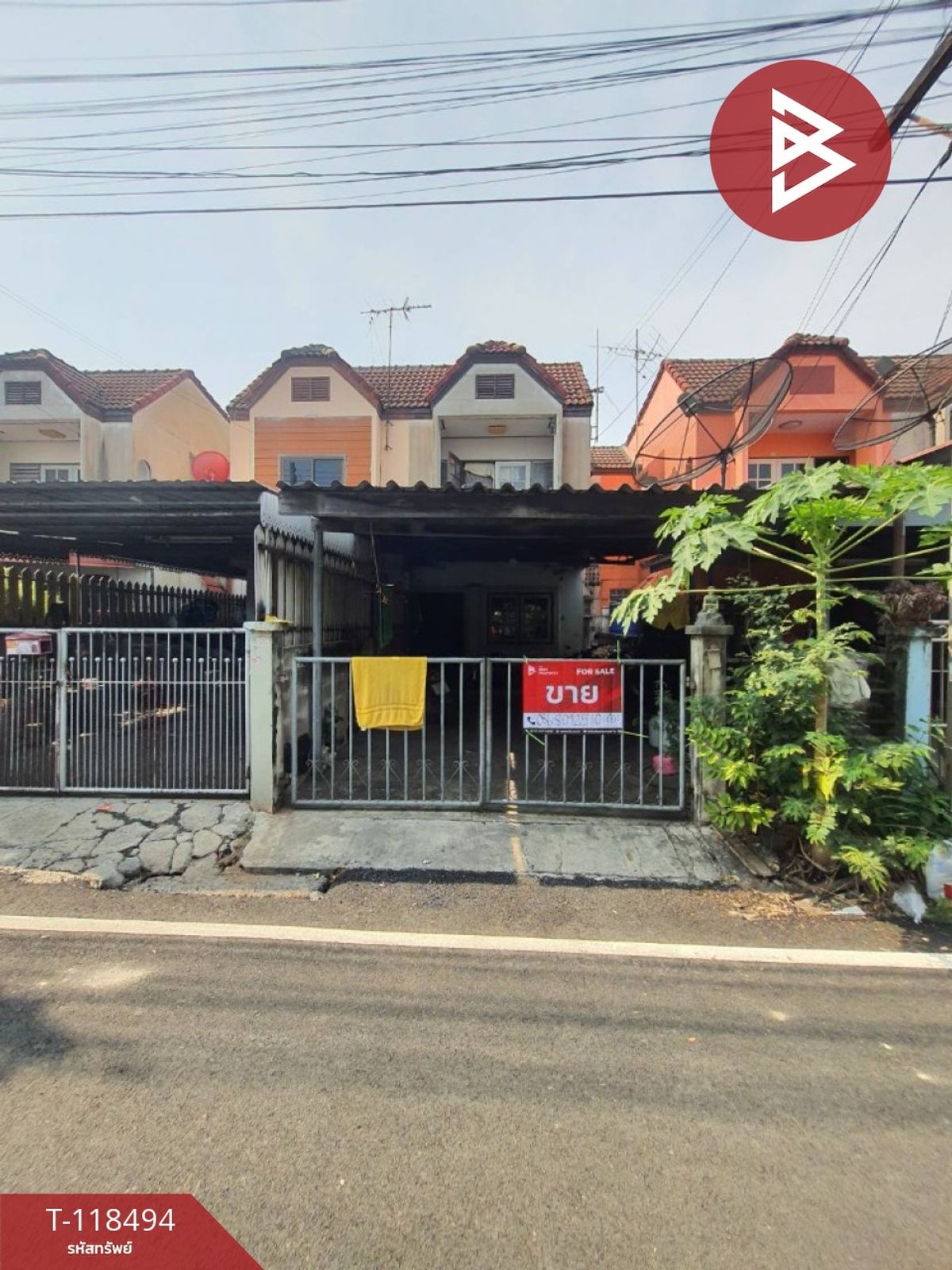 ขายทาวน์โฮมมหาชัย สมุทรสาคร : ขายทาวน์เฮ้าส์ หมู่บ้านเบญจทรัพย์นคร2 สมุทรสาคร