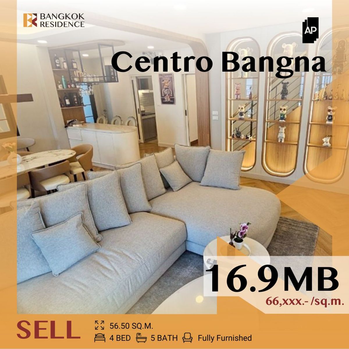 ขายบ้านบางนา แบริ่ง ลาซาล : 🎯 Centro Bangna 🎯  Spacious Modern Home near Mega Bangna