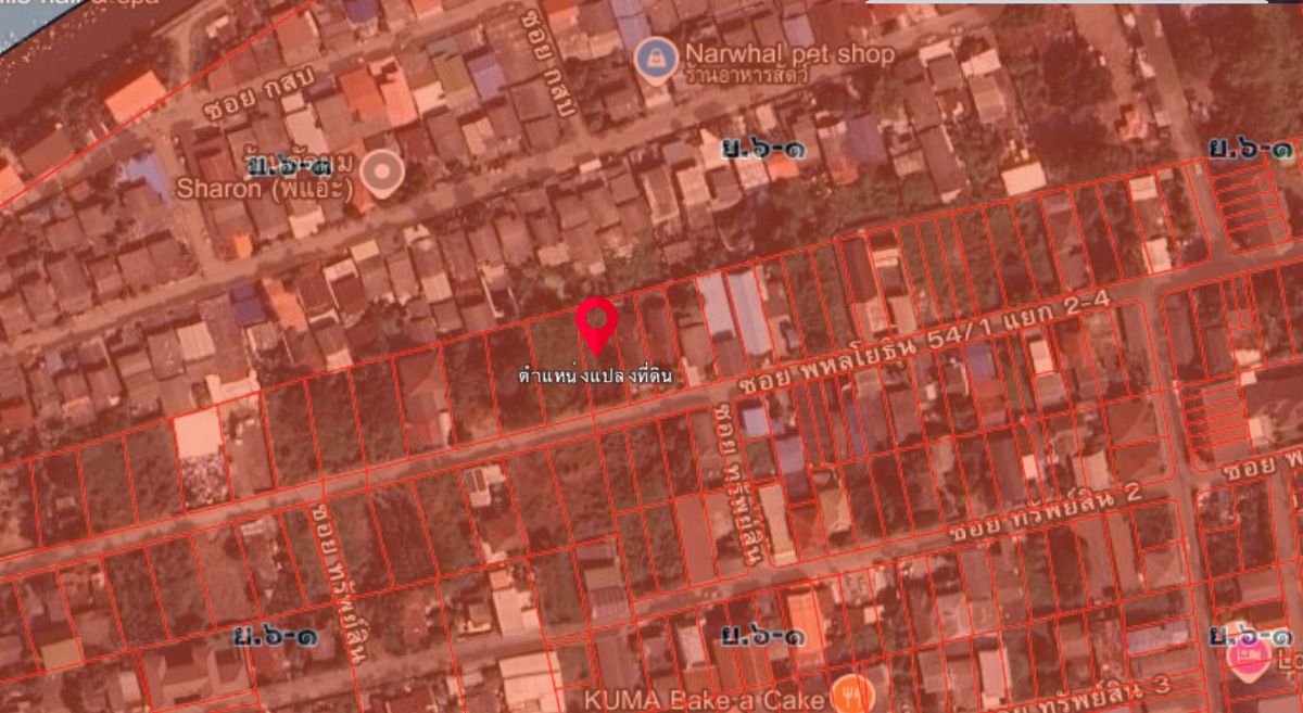 ขายที่ดินวิภาวดี ดอนเมือง หลักสี่ : ขายถูก ที่ดินเปล่า พหลโยธิน 54/1 แยก 2-4 ขนาด 212 ตรว. น้ำไฟเข้าถึง