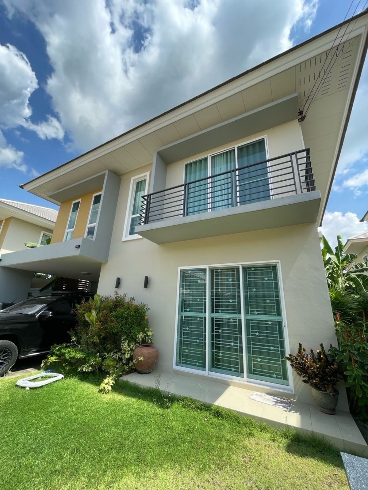 For RentHousePhutthamonthon, Salaya : Detached house for rent near Mahidol University, Ferry 57 Sq. (3 bedrooms, 3 water, 2 parking)