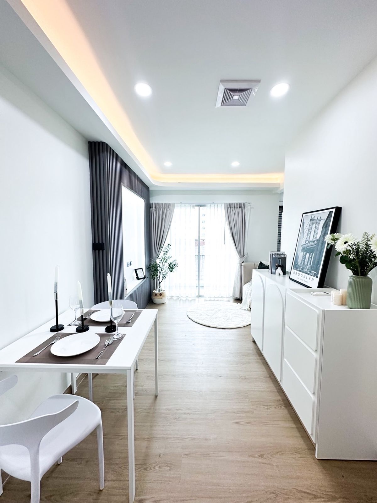For SaleCondoRama9, Petchburi, RCA : (Owner Post) A SPACE Asoke Ratchada Condo, newly decorated room with 400 meters, MRT+Central Rama 9