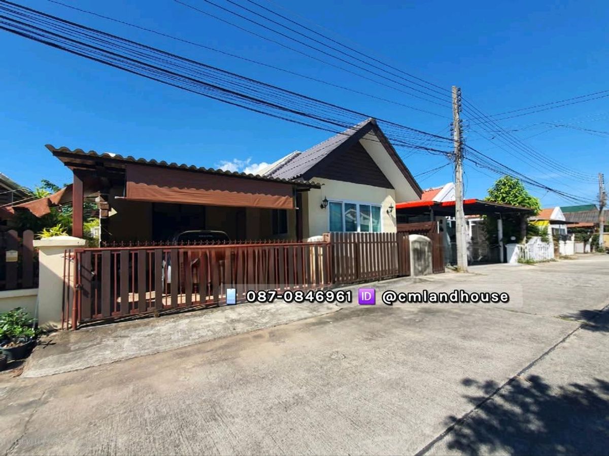 For SaleHouseChiang Mai : Single house, Muang District, Mae Hia Intersection Chiang Mai-Hang Dong Rd., Soi 600 meters, near 4 km airport, near MR-Nimman 8 km.
