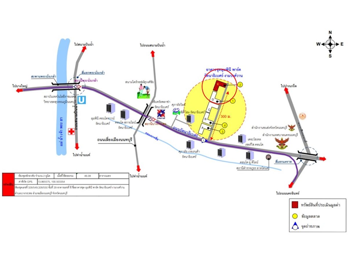 For SaleCondoRattanathibet, Sanambinna : Lumphini Park Rattanathibet-Ngamwongwan, 29, 2 bedrooms, 2 bathrooms, 46 sq.m.