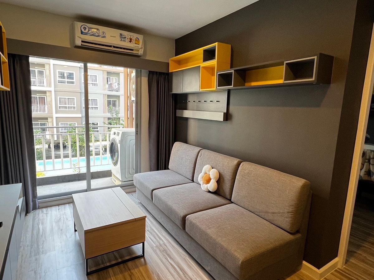 For RentCondoAyutthaya : Rent !! Plus Condo Lotus Ayutthaya, beautiful room, full furniture view