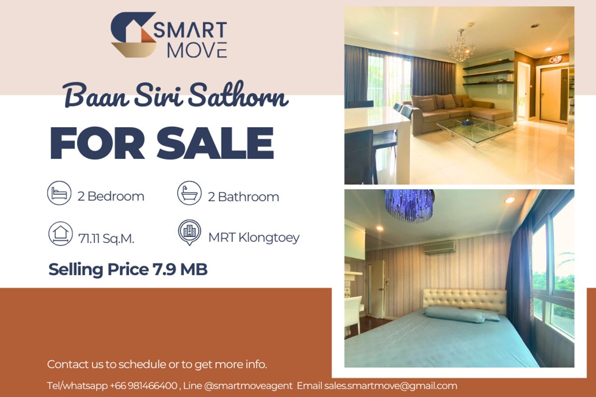 ขายคอนโดสาทร นราธิวาส : 🔥 สำหรับขาย!!🔥 Code C20221203701..........Baan Siri Sathorn, 2 ห้องนอน, 2 ห้องน้ำ, แต่งครบ, ราคาพิเศษ!!📣📣