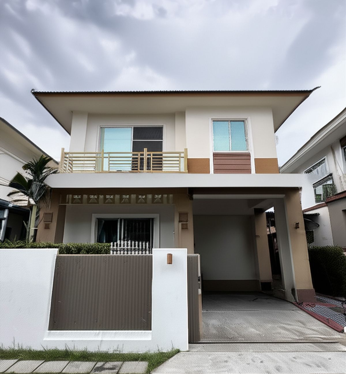 ให้เช่าบางนา แบริ่ง ลาซาล : 🏡BN046  ให้เช่าบ้านแฝด เฟอร์ครบ ใกล้ Mega Bangna 🏡.  "หมู่บ้าน Atoll Maldives Palms บางนา วงแหวน  (ENG Below 🇬🇧 | 简中在下方 🇨🇳)