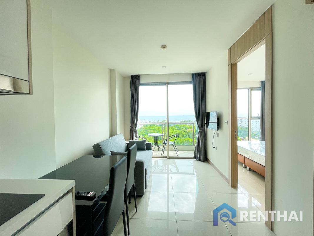 For RentCondoPattaya, Bangsaen, Chonburi : For rent The Riviera Jomtien 1 bedroom 35 sq.m. Sea view  rental 16,000 baht/month