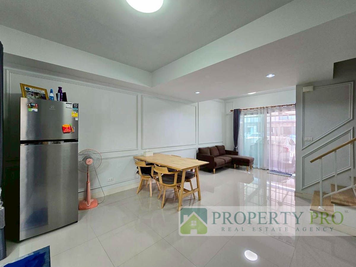 For SaleTownhomeSamut Prakan,Samrong : TownHome for Sale The Colors Bangna Wongwaen 3, 3 bedroom 21 sqw 116 sqm Near Kingkaew, Thepharak, Suvarnabhumi, Mega Bangna : SL25S-016