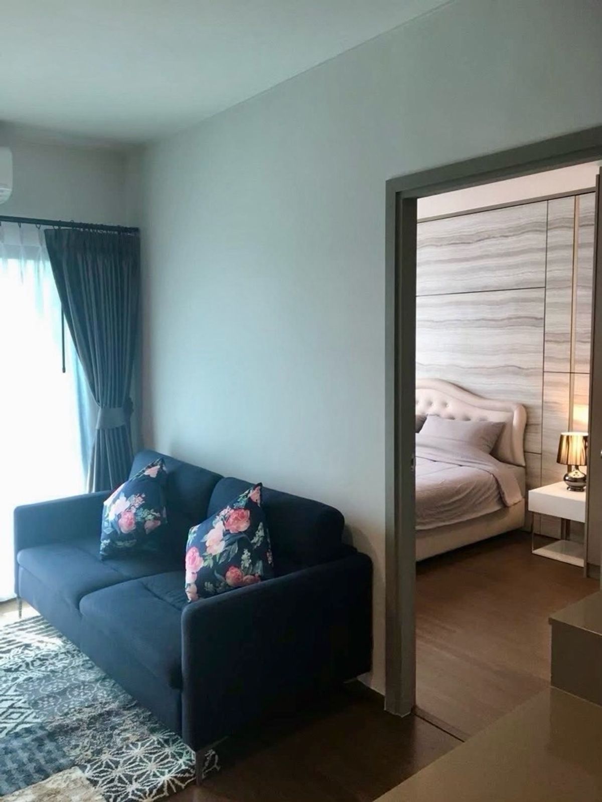 For RentCondoOnnut, Udomsuk : Rent IDEO S93, 2 Bedrooms, 2 Bathrooms, 53 sq.w. Floor 14, beautiful corner, full fir, BTS, Bangchak, convenient to travel, ready to enter the price of 28,000 baht.