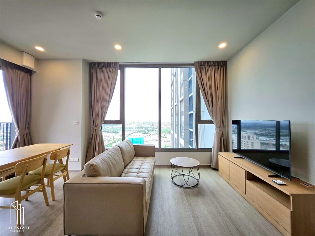 ให้เช่าคอนโดบางนา แบริ่ง ลาซาล : For rent Whizdom The Forestias (Mytopia) ห้องขนาดใหญ่สุดในชั้น ตำแหน่งมุม วิวสวนป่า 30 ไร่ @45,000 Baht