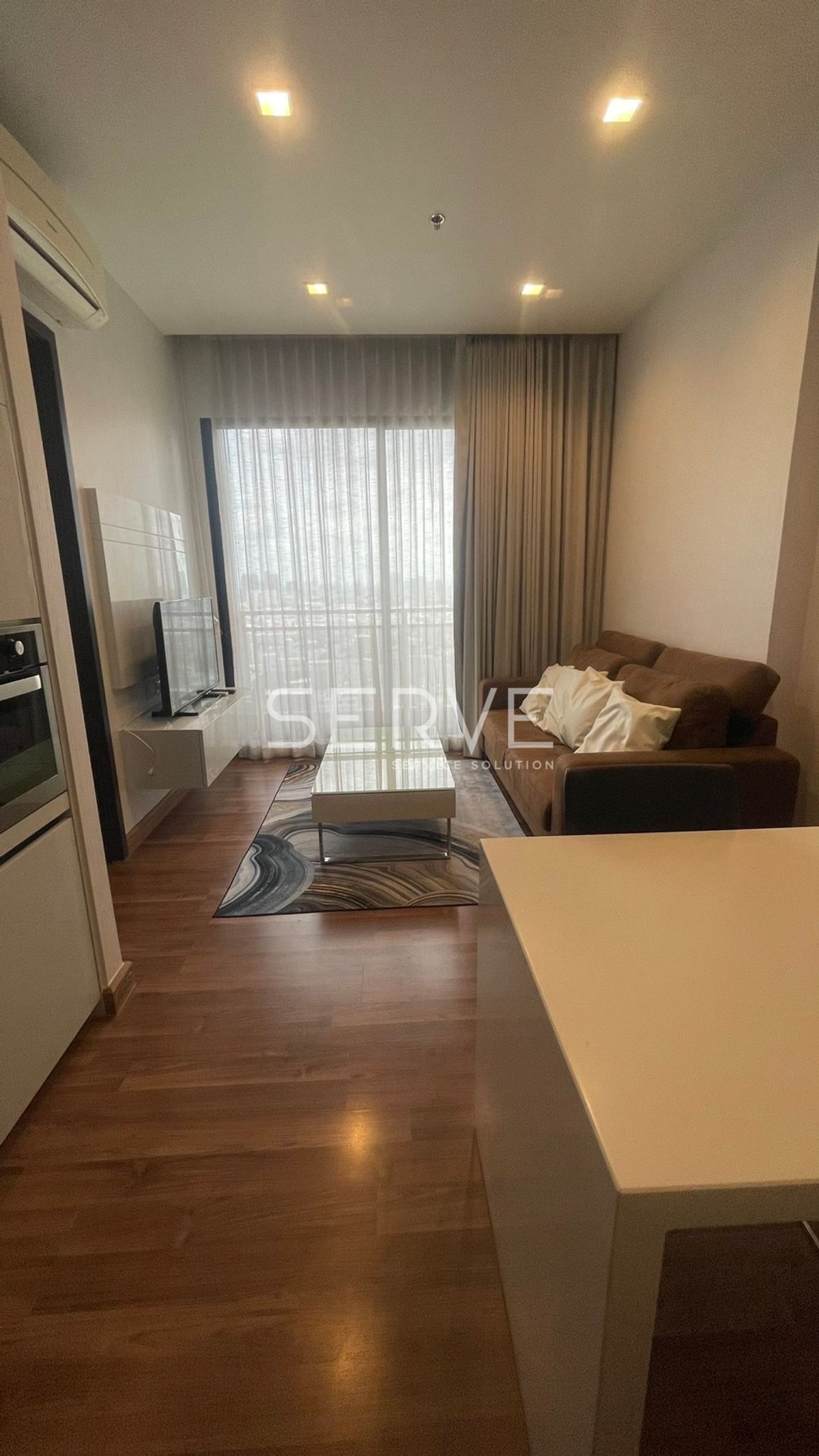 For RentCondoRatchadapisek, Huaikwang, Suttisan : 1 Bed with Bathtub Nice Room Fully furnished Good Location Close to  MRT Thailand Cultural Centre Station, 220 m. @ IVY Ampio