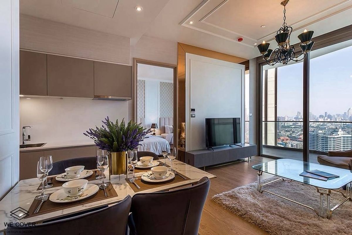 CondoWongwianyai, Charoennakor : 📢👇 Luxury condo by the river at Magnolia Waterfront Residences , located beside Bangkok landmark: Icon Siam,  river view at the balcony, modern desire, enjoy fireworks in every occasion, fully furnished, ready to move in