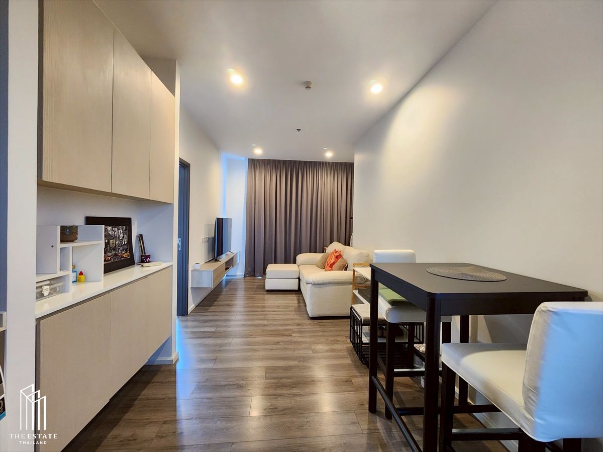 ให้เช่าคอนโดอ่อนนุช อุดมสุข : For rent Whizdom Essence ใกล้ BTS ปุณณวิถี ห้องใหญ่ 45.44 sq.m ได้วิวแม่น้ำและวิวเมือง @27,000 Baht