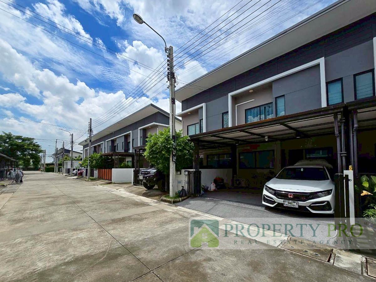 For SaleTownhomeSamut Prakan,Samrong : TownHome for Sale The Colors Bangna Wongwaen 3, 3 bedroom 21 sqw 116 sqm Near Kingkaew, Thepharak, Suvarnabhumi, Mega Bangna : SL25S-016
