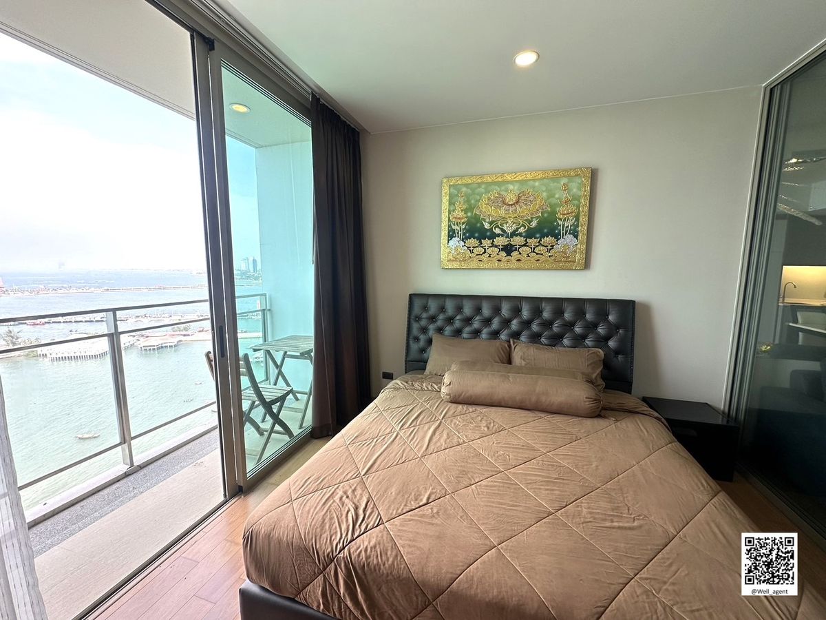 For RentCondoSriracha Laem Chabang Ban Bueng : For Rent 🩵 Marina Bay Front Sriracha 🩵 064-242-6068 ☎️ 🌊 Sea View | Fully Furnished | Washing Machine Included