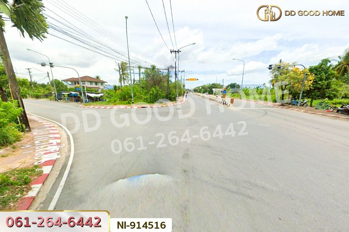 For SaleLandNakhon Si Thammarat : NI-914516 Land in Pak Phanang, 213.8 sq. wah, Chamuk Khwai Intersection, Nakhon Si Thammarat, near Pak Phanang Retro Market