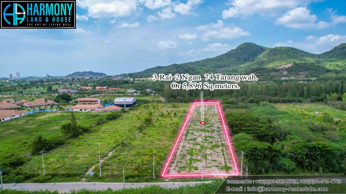 For SaleLandHuahin, Prachuap Khiri Khan, Pran Buri : 🌿 Beautiful plot of land, mountain view near the city, good location 🌿
