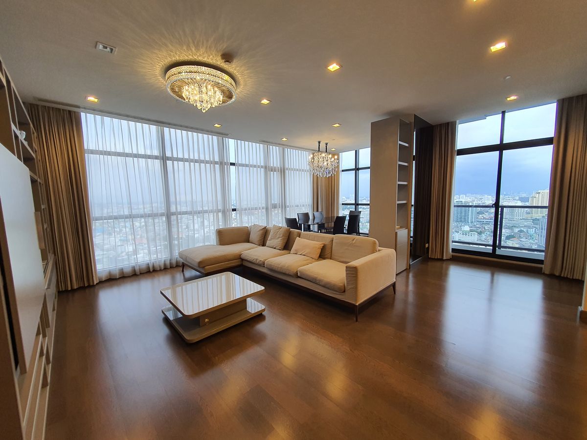 ให้เช่าคอนโดวงเวียนใหญ่ เจริญนคร : ให้เช่าห้อง Deplux Penhouse 3 ห้องนอน 4 ห้องน้ำ Panoramic View  เห็นทั้งฝั่ง Asiatique และ Icon Siam