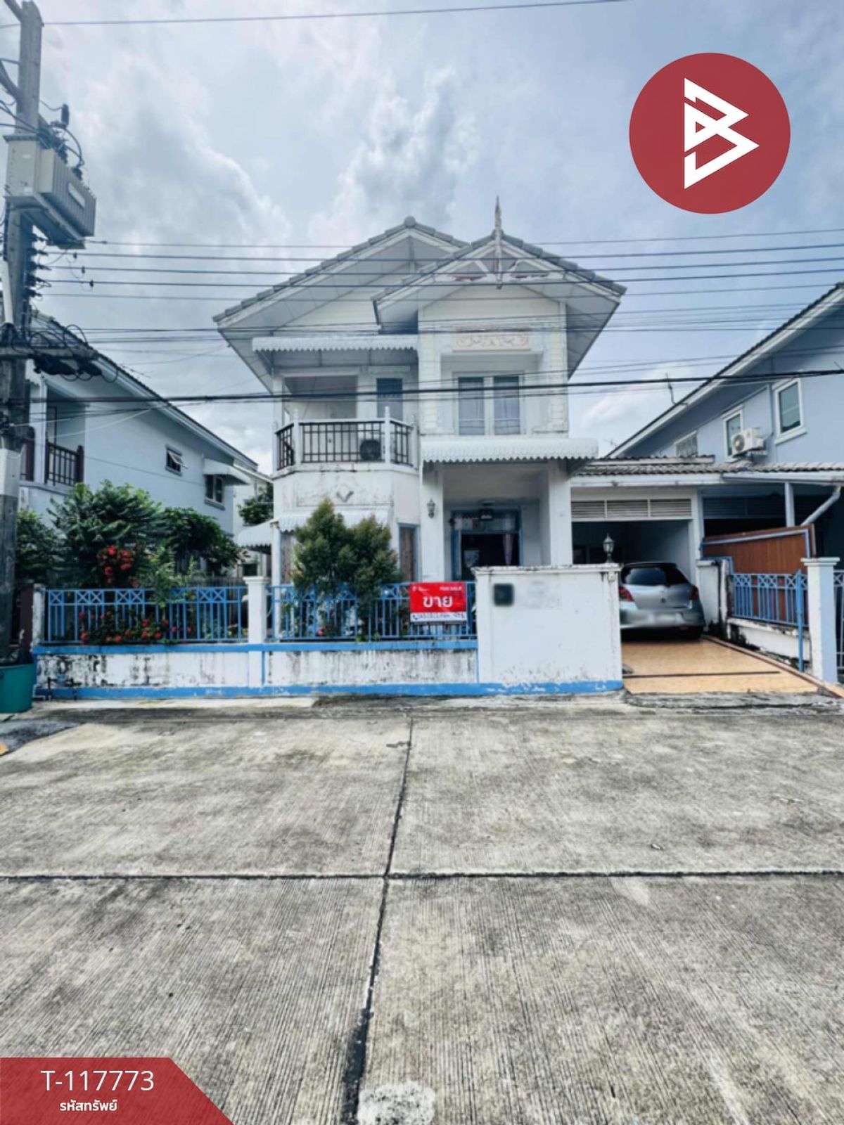 For SaleHousePathum Thani,Rangsit, Thammasat : Twin house for sale, Baan Fah Piyom Project, Piyarom Pruekware Phee7, Pathum Thani