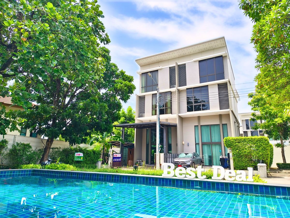 ขายทาวน์โฮมพัฒนาการ ศรีนครินทร์ : ขาย ทาวน์โฮมหรู Patio พัฒนาการ 32 สระน้ำ 33.6ตร.ว. 10.5 ล้านบาท หลังริม 3.5 ชั้น 3ห้องนอน 3ห้องน้ำ เข้าออกได้หลายทาง