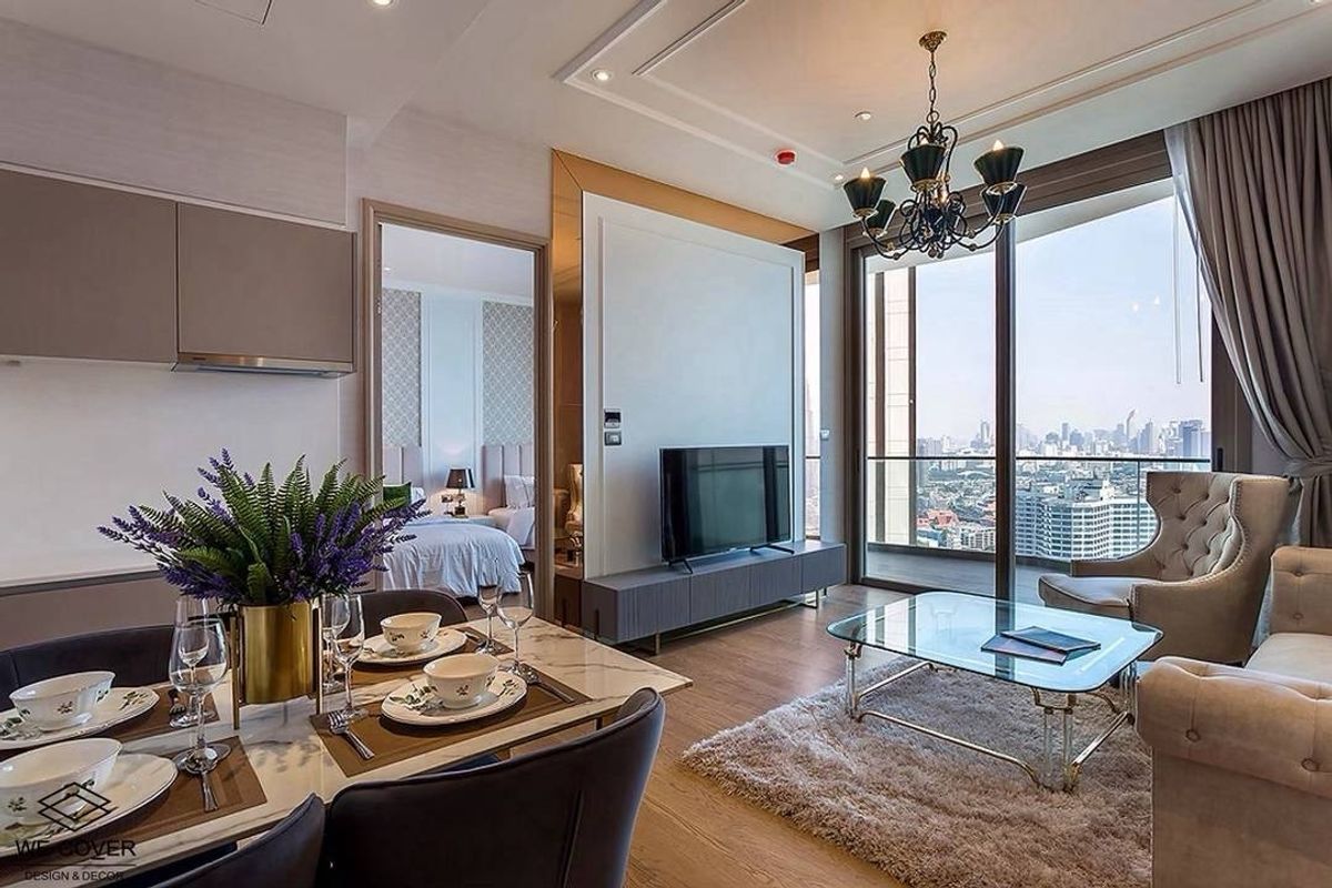 CondoWongwianyai, Charoennakor : 📢👇 Luxury condo by the river at Magnolia Waterfront Residences , located beside Bangkok landmark: Icon Siam,  river view at the balcony, modern desire, enjoy fireworks in every occasion, fully furnished, ready to move in