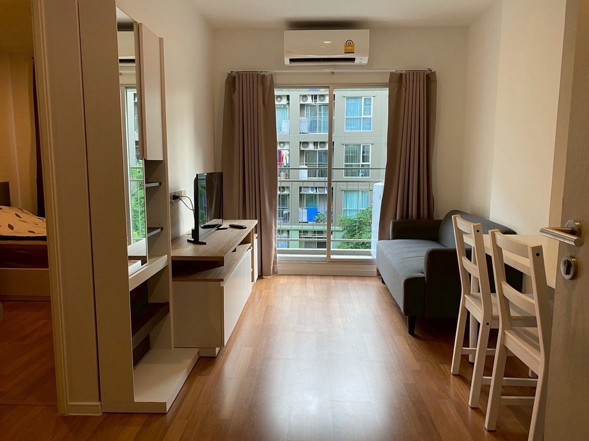 For RentCondo : ให้เช่า คอนโด Lumpini place bangna km.3(ลุมพินี เพลส บางนา กม.3)  ตึก/อาคาร : A ชั้น : 4 ขนาดห้อง: 26ตร.ม. ราคา : 8,500 บาท 