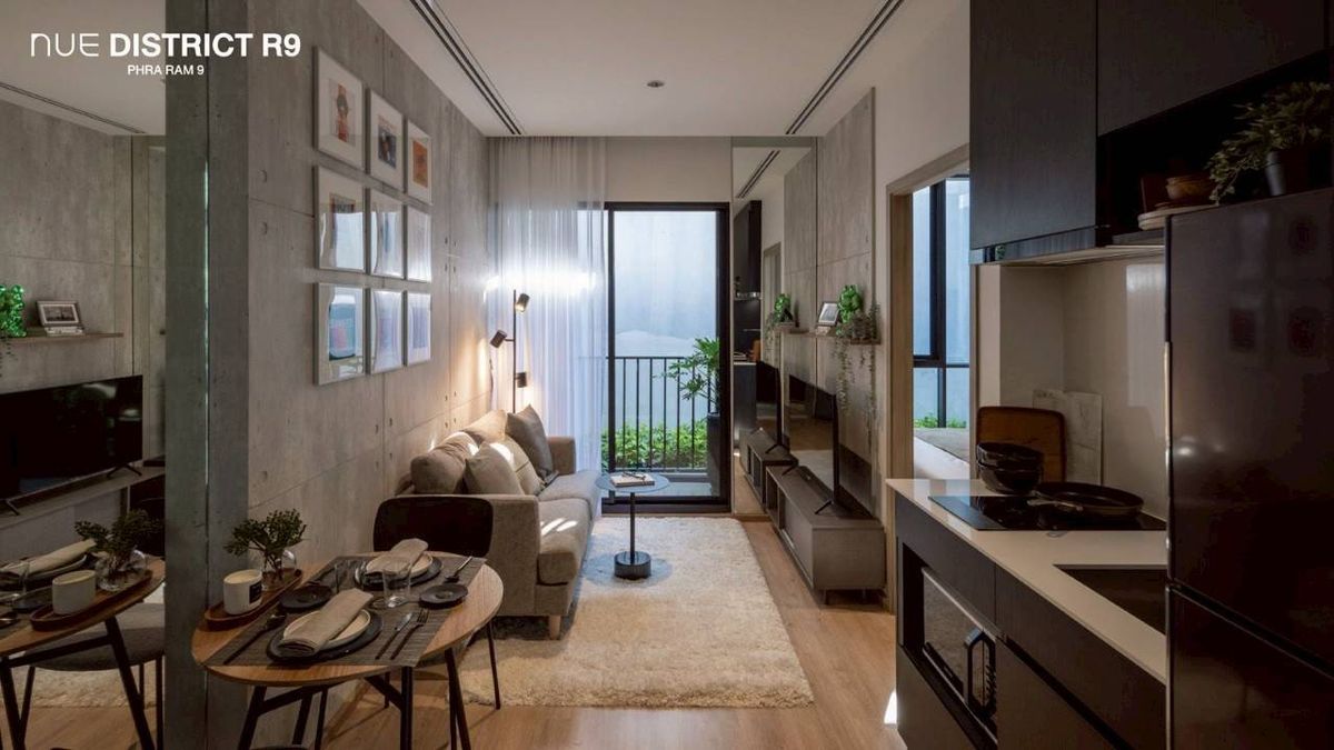 For RentCondoRama9, Petchburi, RCA : 🏙 Nue District R9 - New Condo in the heart of Rama 9 🏙 Full furniture Electrical appliances are ready to enter 18,000 baht/month.