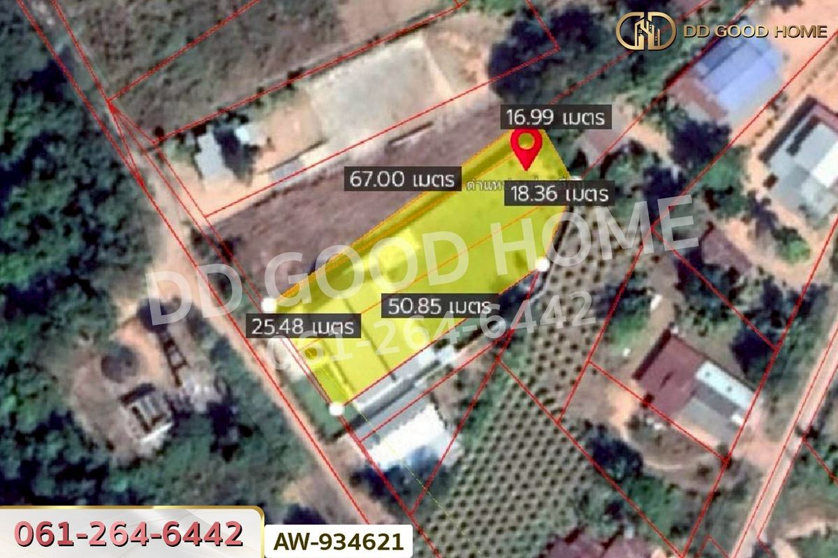 ขายที่ดินเลย : AW-934621 ที่ดินพร้อมบ้านเดี่ยว 1 ไร่ 45.2 ตร.ว. ภูเรือ เลย ใกล้ อบต. ปลาบ่า