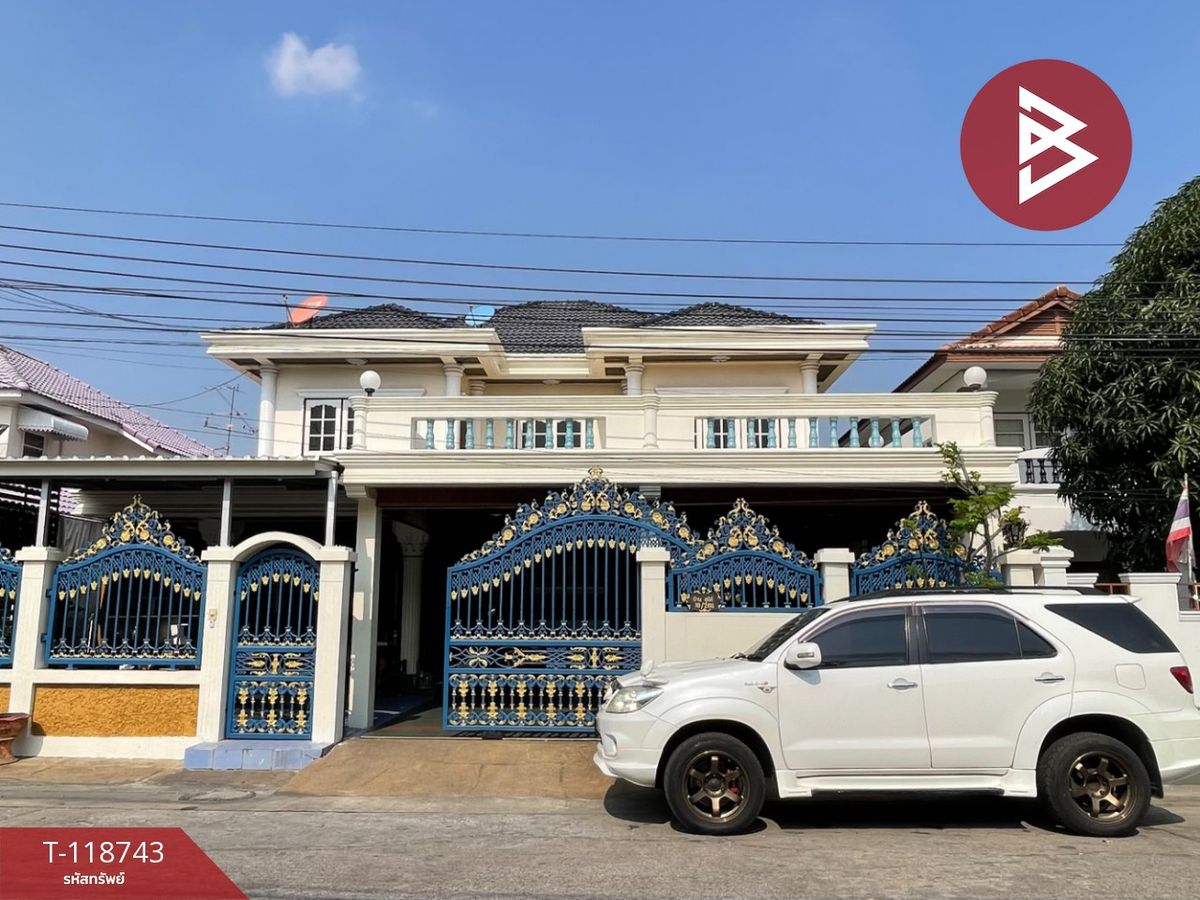 ขายบ้านสมุทรปราการ สำโรง : ขายบ้านเดี่ยว หมู่บ้านทองวิวัฒน์วิลล่า บางเมือง สมุทรปราการ พร้อมเข้าอยู่