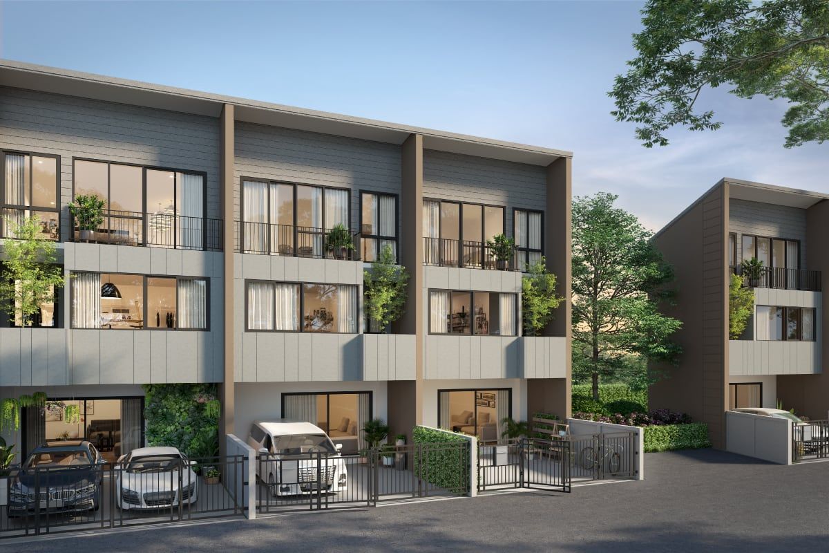 ขายทาวน์โฮมเกษตรศาสตร์ รัชโยธิน : 🏛️✨Baan Klang Mueng พหลฯ - รามอินทรา | ทาวน์โฮม 3 ชั้น TERRARIA ขนาด 142 ตร.ม. 35.5 ตร.ว. | 3 ห้องนอน 3 ห้องน้ำ 2 ที่จอด เริ่ม 4.79 MB ติดต่อนัดชม Tel.0922635410 (เอิร์ธ)