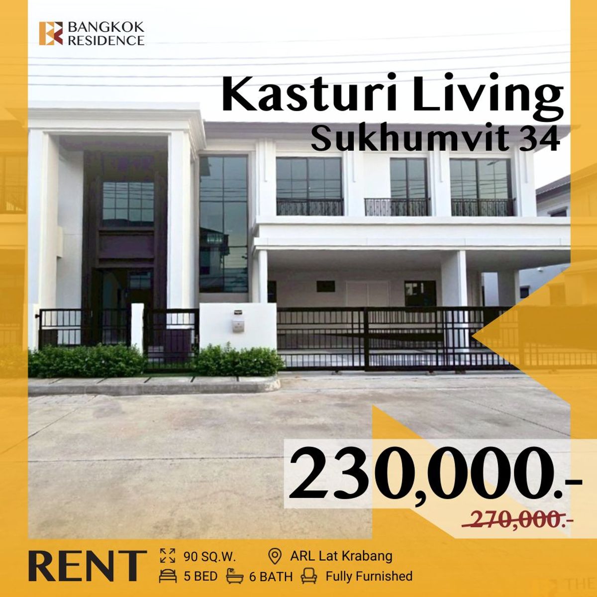 For RentHouseLadkrabang, Suwannaphum Airport : 🔆 Setthasiri Bangna - Suvarnabhumi 🔆 Luxury Ready-to-Move-In Home with Complete Functions for Every Lifestyle