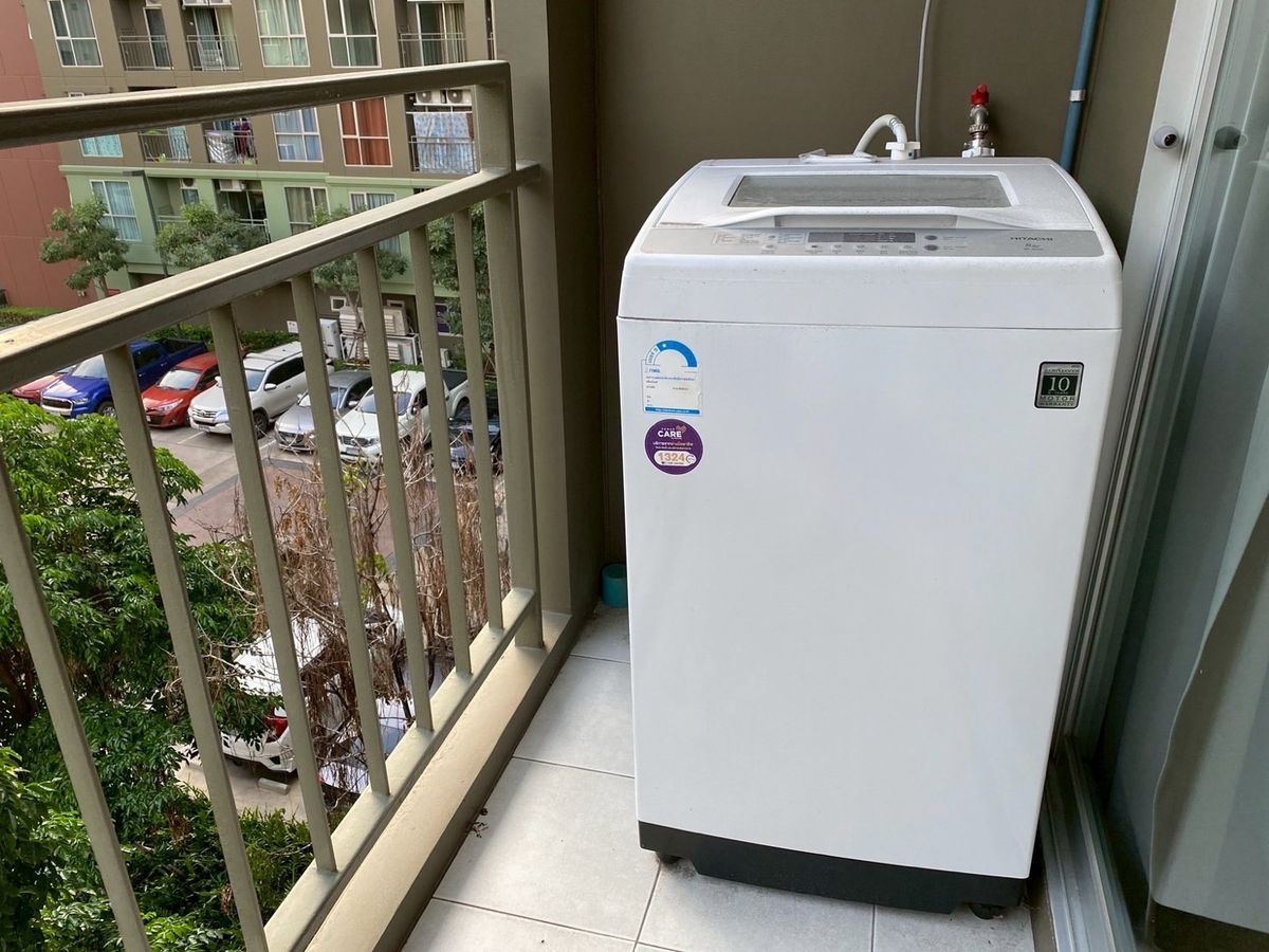 For RentCondoBangna, Bearing, Lasalle : Condo for rent Lumpini Place Bangna Km.3 (Lumpini Place Bangna Km. 3) Building/Building: A Floor 4 Size: 26 sq.m. Price: 8,500 baht