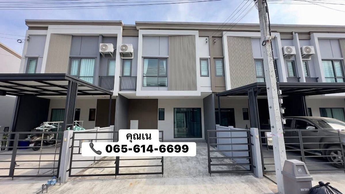 ให้เช่าทาวน์โฮมปทุมธานี รังสิต ธรรมศาสตร์ : ให้เช่า‼️ทาวน์โฮม  2 ชั้น Grand Pleno พหลโยธิน-วิภาวดี  20.1 ตรว 18000/เดือน