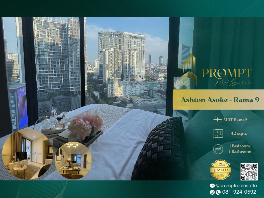 For RentCondoRama9, Petchburi, RCA : AB05792 - Ashton Asoke - Rama 9 :  แอชตัน อโศก - พระราม 9 - MRT Rama9 / CentralRama9 / FortuneTown