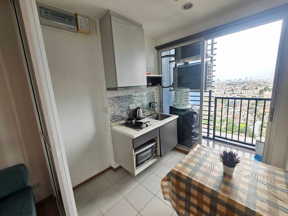 For RentCondoOnnut, Udomsuk : Beautiful room, make a new built -in cabinet for rent 1 bedroom, 1 bathroom, The Base Sukhumvit 77