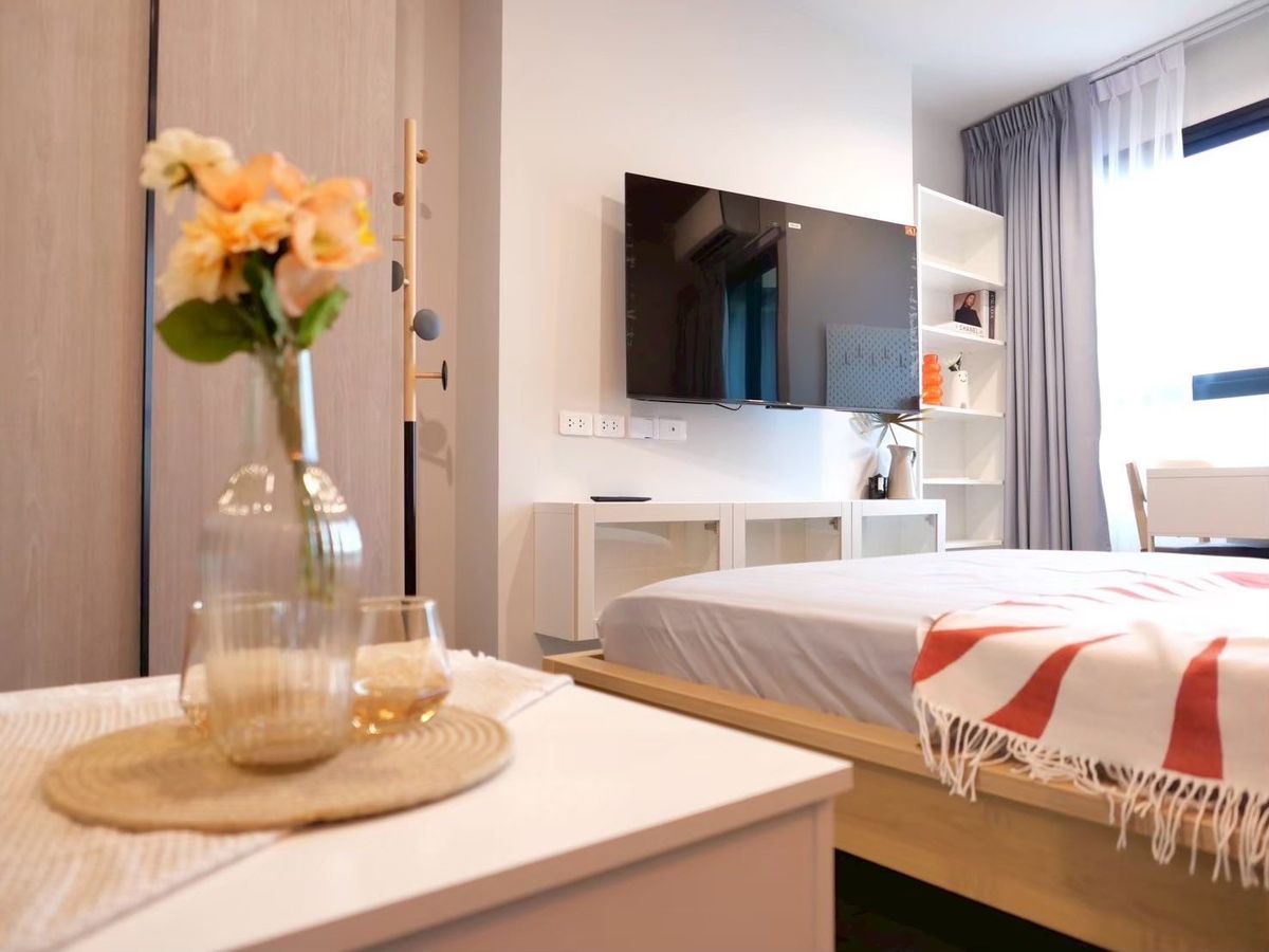 ให้เช่าคอนโดเสรีไทย-นิด้า : ให้เช่า Ideo รามคำแหง - ลำสาลี สเตชั่น ห้องแต่งสวย เฟอร์ครบ พร้อมเข้าอยู่ ราคา 12000 ฿