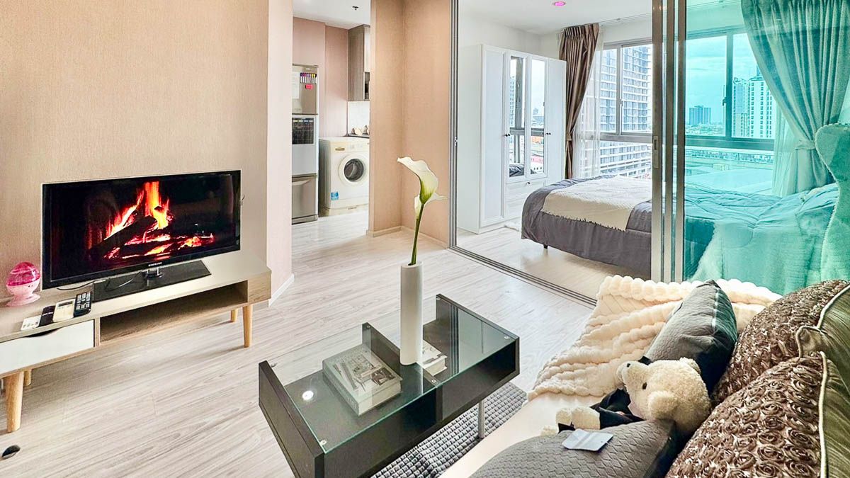 For SaleCondoBang Sue, Wong Sawang, Tao Pun : Condo for Sale Ideo Mobi Bangsue Grand Interchange, 1 bedroom 27 sqm Fully Furnished with Special Price Near MRT Tao Poon, Bangsue, Bang Pho, Prachachuen, Mo Chit, Chatuchak : SL25S-017