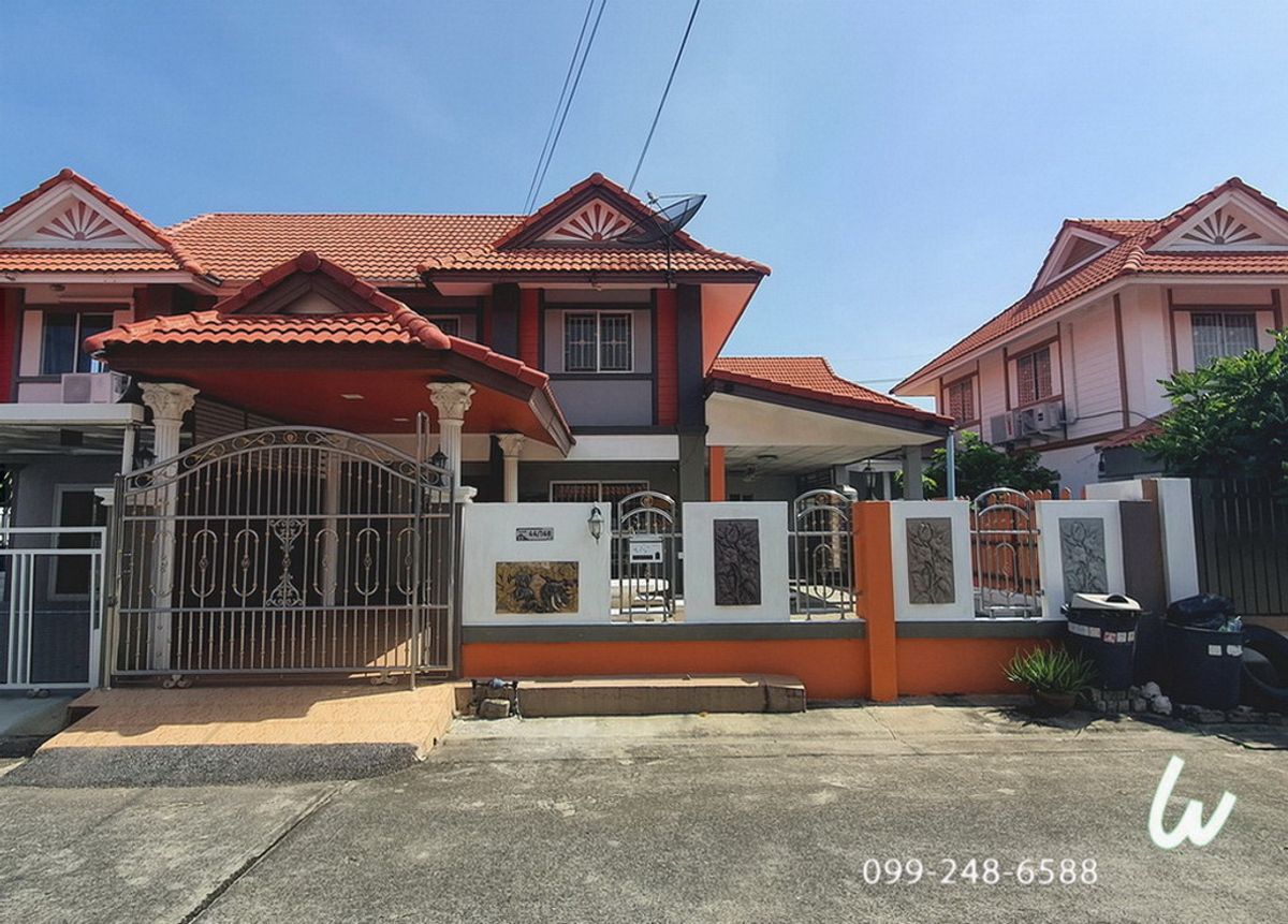 For SalePathum Thani,Rangsit, Thammasat : Twin house for sale, Pruksa Village D Khlong Sam Khlong Luang, Pathum Thani 39.2 Sq.