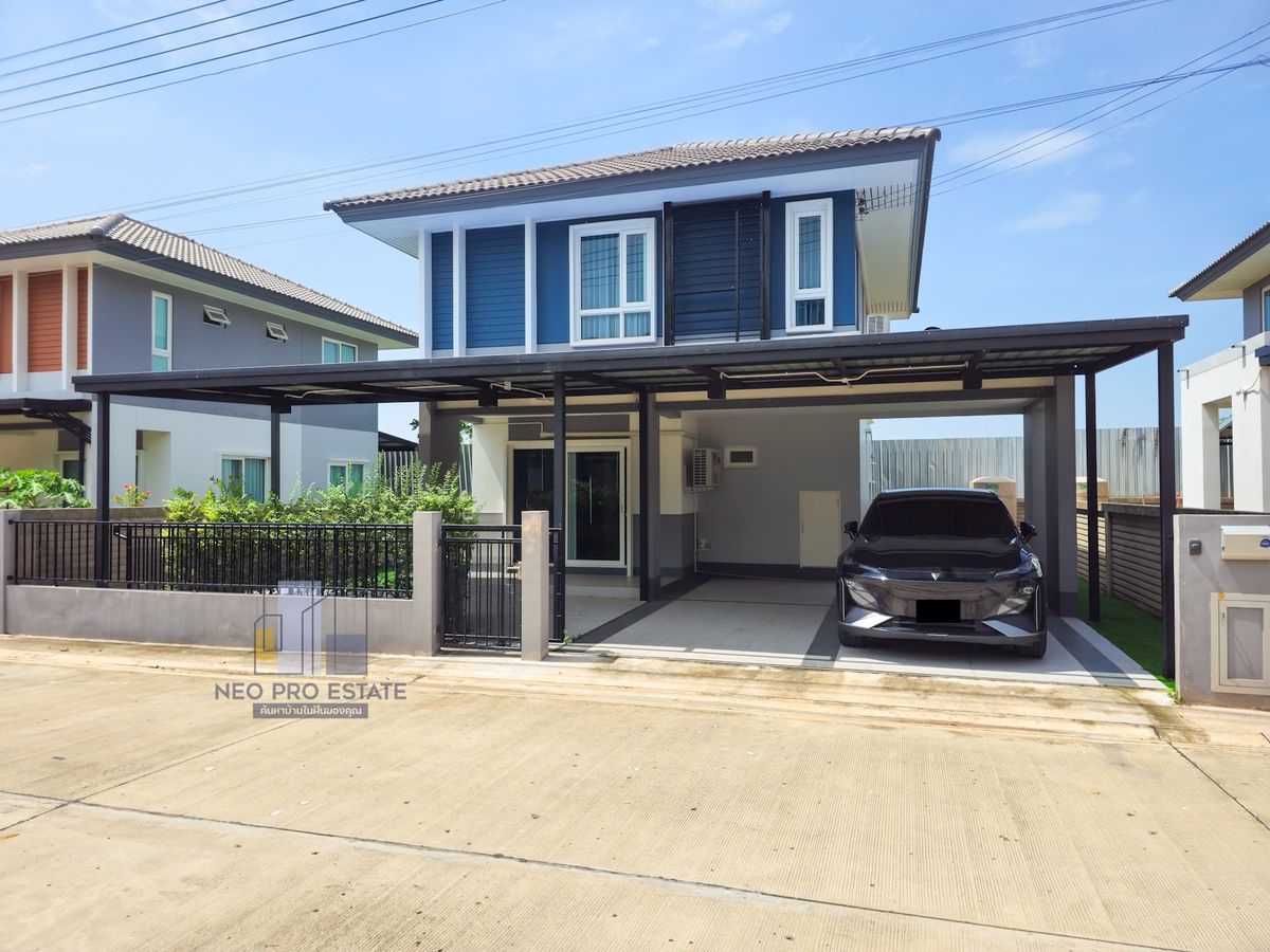 For SaleHouseKhon Kaen : 🏡 2 -storey detached house, 3 bedrooms, 3 bathrooms, good condition with furniture - Ansiri Maliwan Khon Kaen Village