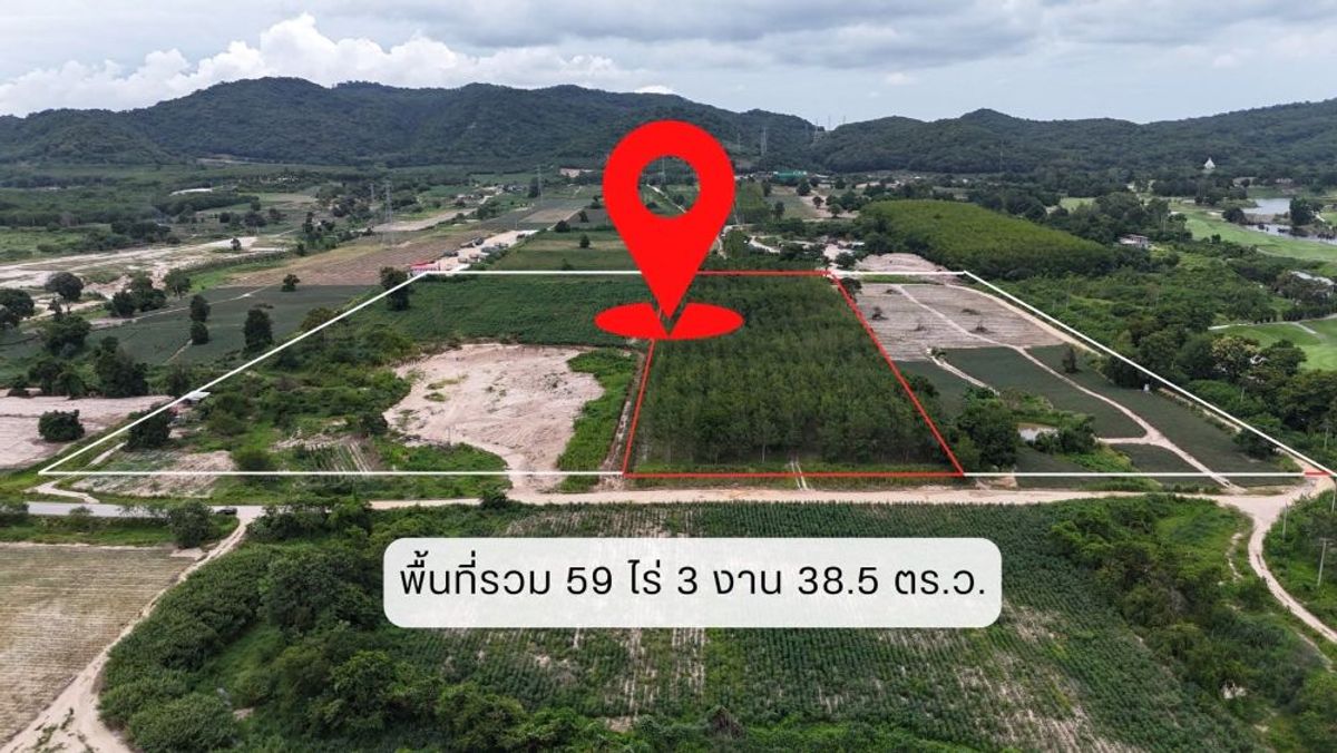 For SaleLandRayong : Land, good price, Nikom, Rayong, beautiful, quiet atmosphere, 59-38.5 rai