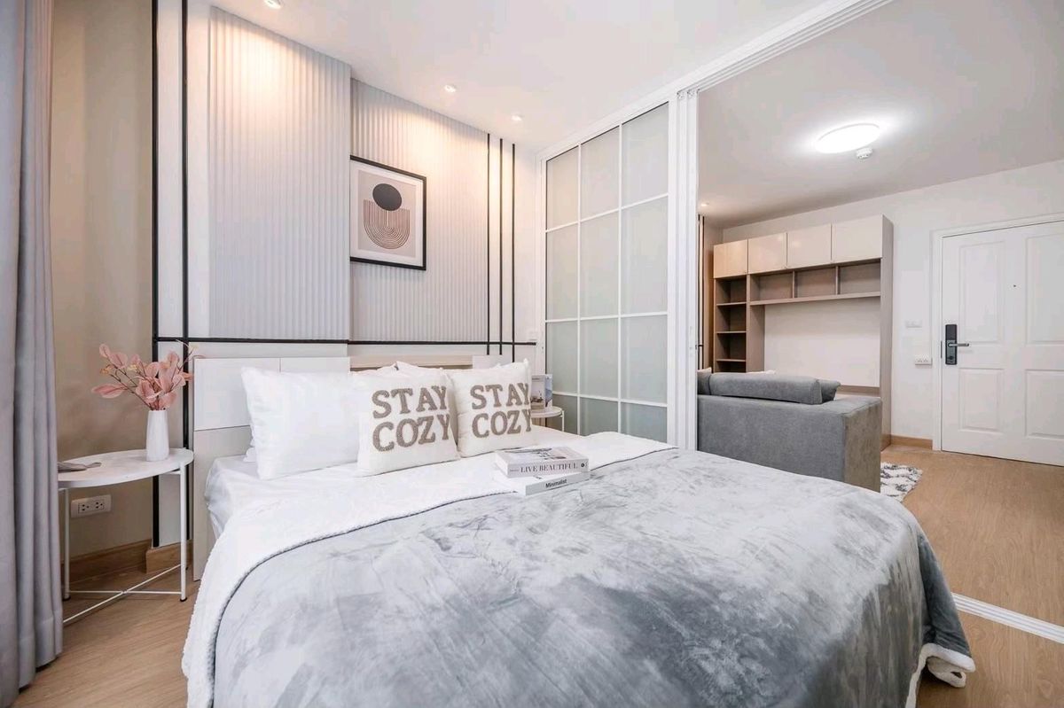 ขายคอนโดเสรีไทย-นิด้า : 🚨 ของใหม่ป้ายแดง! กลิ่นเฟอร์ยังหอมอยู่เลย 🛋เข้าอยู่ได้ทันที ไม่ต้องรอซ่อม ไม่ต้องรอแต่ง 🎯 พร้อมอยู่100% 👉💎 ดีคอนโด รามคำแหง 64 (D Condo Ramkhamhaeng 64)🌳