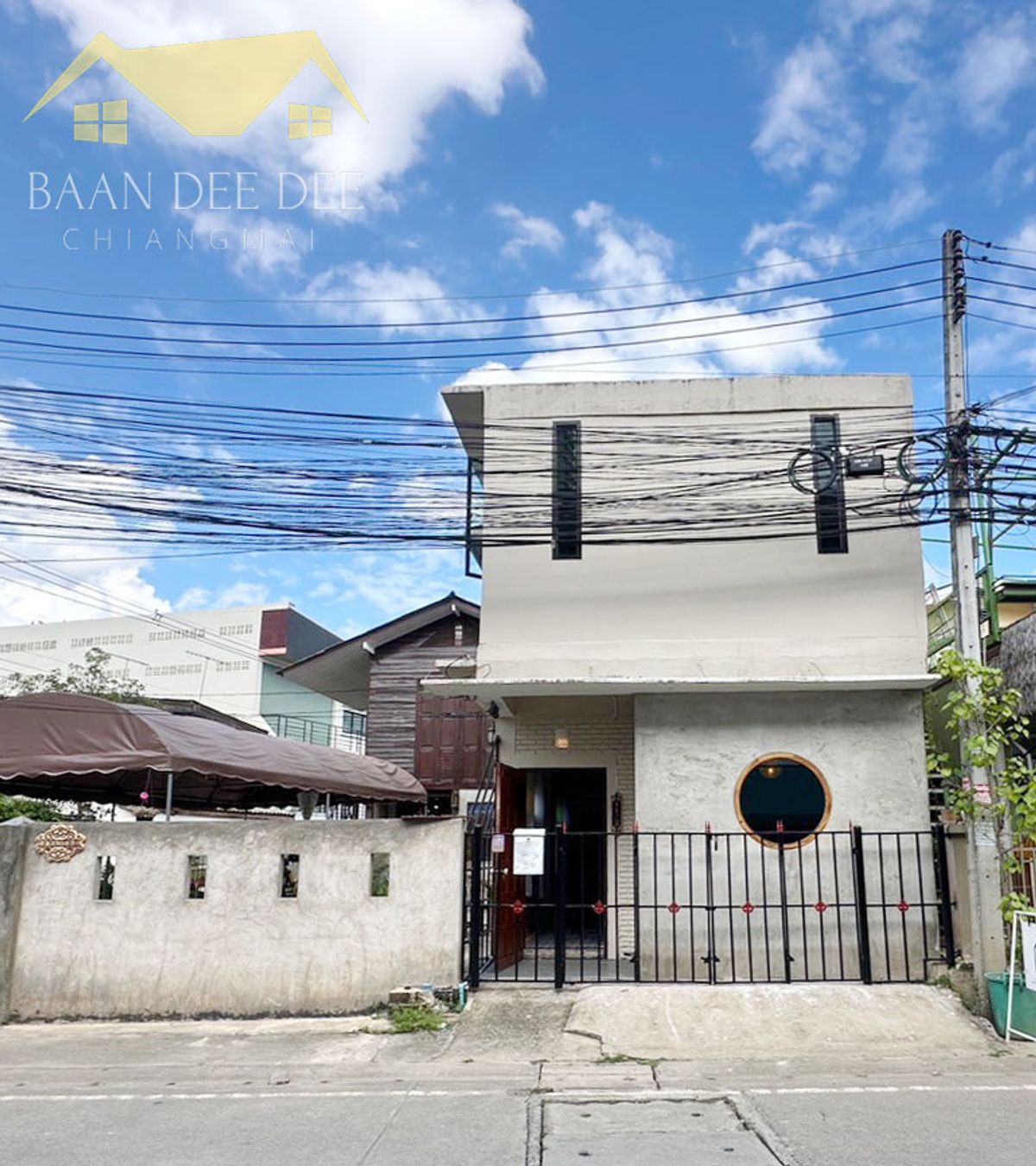 For RentHouseChiang Mai : House for rent, 15,000 baht per month, near Prince Royal School, only 5 minutes. No.1H636
