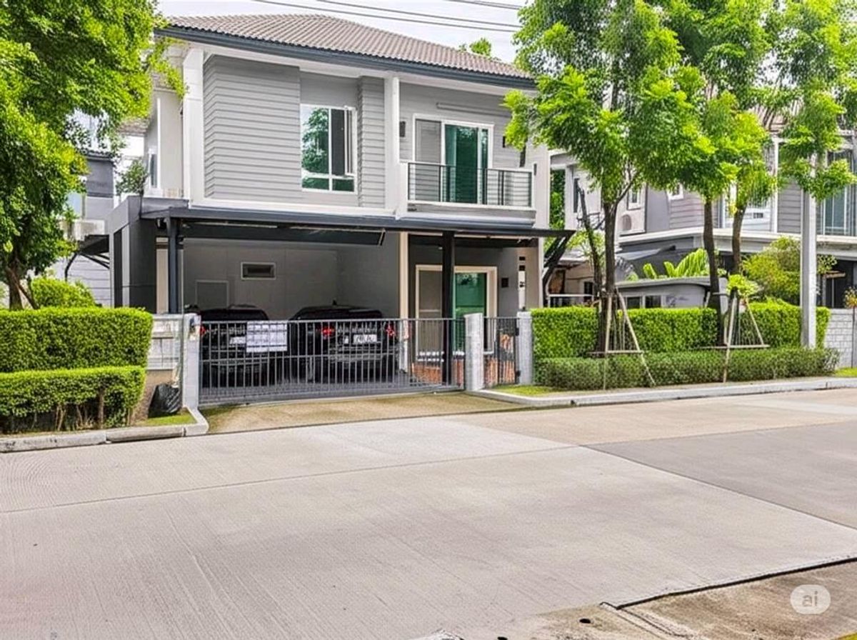 ขายบ้านนนทบุรี บางใหญ่ บางบัวทอง : บ้านเดี่ยวซอยคลองถนนใกล้เซ็นทรัลเวสเกต ตลาดบางใหญ่