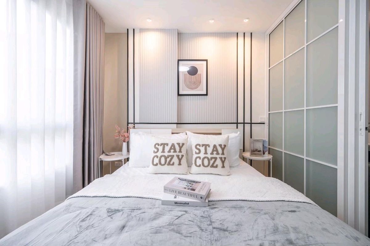 ขายคอนโดเสรีไทย-นิด้า : 《ฟรีโอน》♥️♥️♥️เฟอร์ใหม่ พร้อมอยู่ Dcondo รามคำแหง ใกล้ห้าง ใกล้รถไฟฟ้า