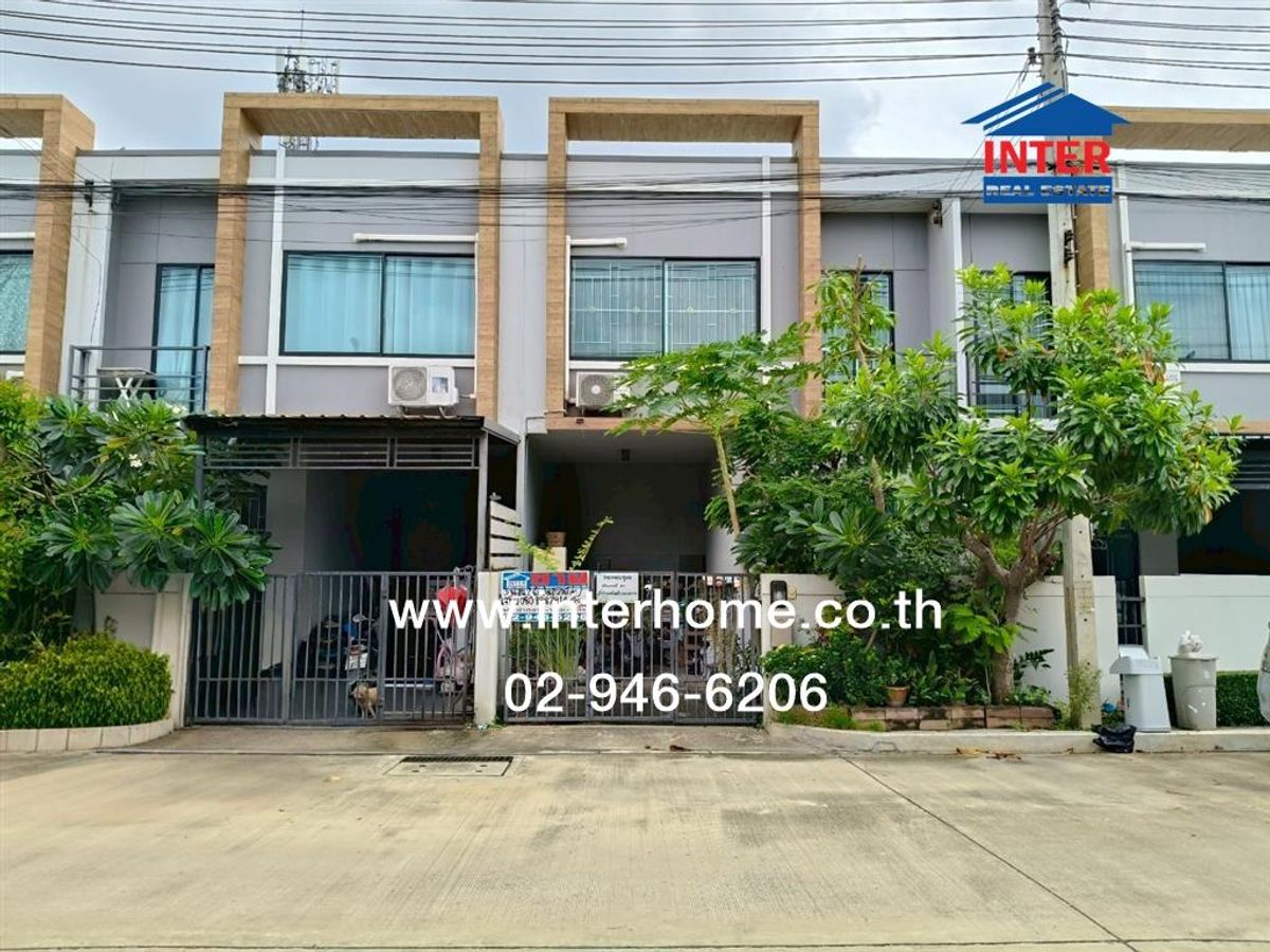 ขายทาวน์โฮมนนทบุรี บางใหญ่ บางบัวทอง : ทาวน์เฮ้าส์ 2 ชั้น 19.5 ตร.ว. หมู่บ้านเอสเกต เปี่ยมสุข แจ้งวัฒนะ-กาญจนาภิเษก ซอยถนนอิหม่ามซาฟีอี ถนนสะพานนนทบุรี-บางบัวทอง ถนนทางหลวงหมายเลข9 บางบัวทอง นนทบุรี