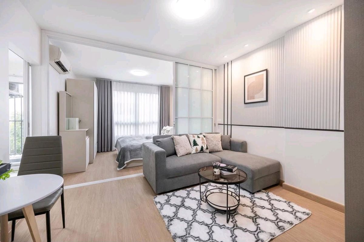 ขายคอนโดเสรีไทย-นิด้า : 🚨 ของใหม่ป้ายแดง! กลิ่นเฟอร์ยังหอมอยู่เลย 🛋เข้าอยู่ได้ทันที ไม่ต้องรอซ่อม ไม่ต้องรอแต่ง 🎯 พร้อมอยู่100% 👉💎 ดีคอนโด รามคำแหง 64 (D Condo Ramkhamhaeng 64)🌳