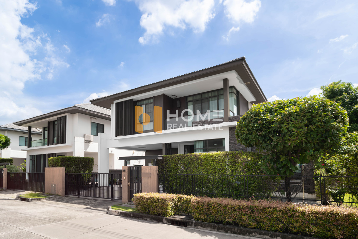 For SaleHouseLadkrabang, Suwannaphum Airport : Answering every lifestyle, corner house that's right for you 🔥 Manthana On Nut - Wongwan 4 / 4 Bedrooms (FOR SALE), Manthana On Nut - Wongwan 4 / 4 Bedrooms (FOR SALE) FON241
