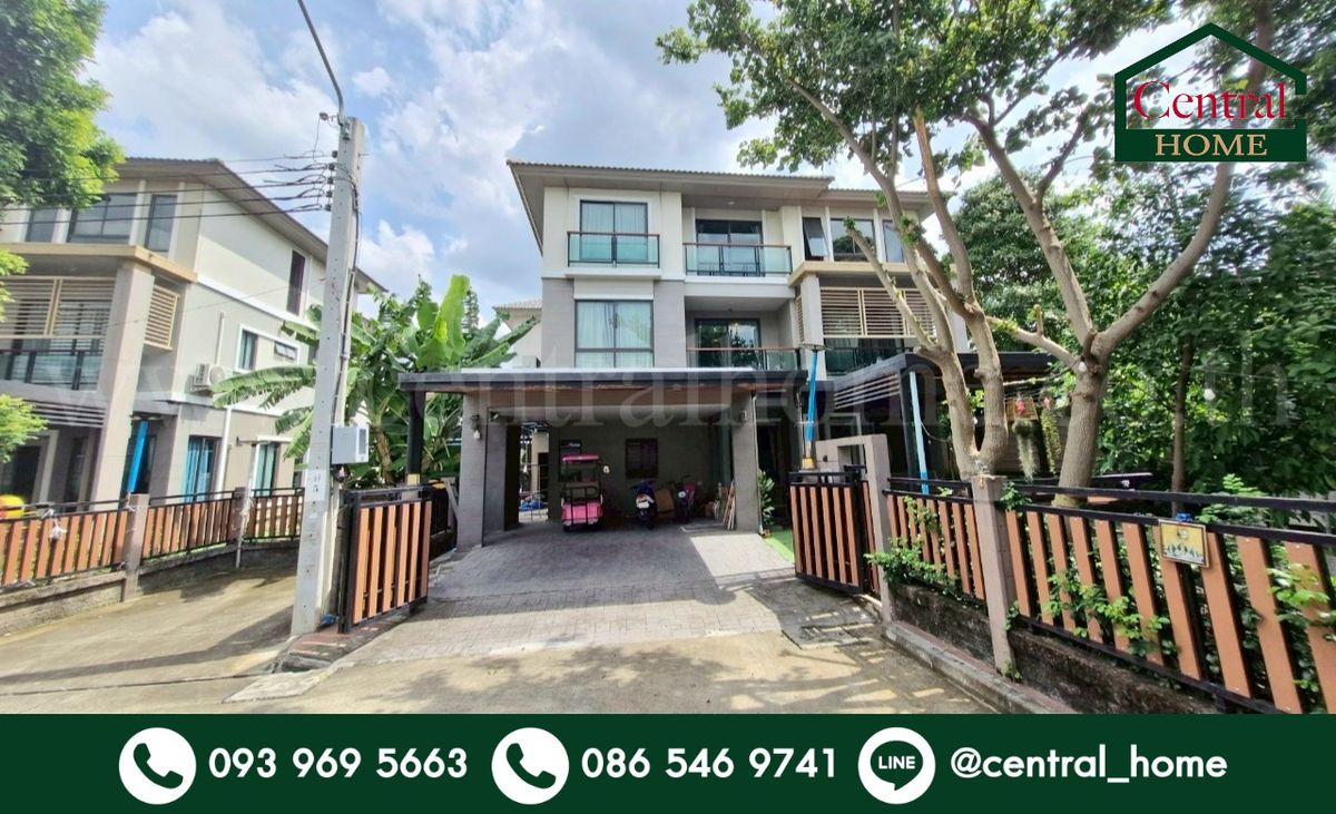 ขายบ้านวิภาวดี ดอนเมือง หลักสี่ : บ้านเดี่ยว 3 ชั้น ภัสสร สรงประภา - ดอนเมือง หลังริม 